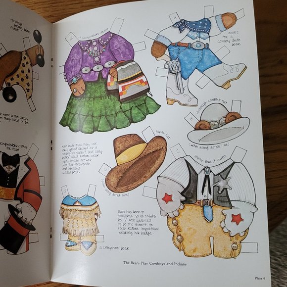 Vintage Teddy Bear Paper Dolls by Crystal Collins - Picture 11 of 16